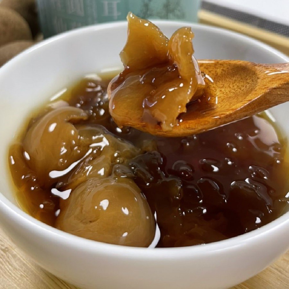 山頂壯圓  柴焙桂圓仙草銀耳露300g 山頂壯圓  柴焙桂圓仙草銀耳露300g