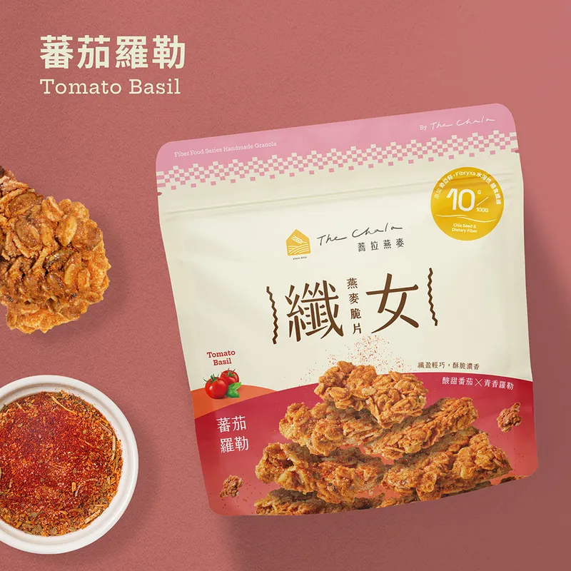 蕎拉燕麥  番茄羅勒纖女燕麥脆片150g