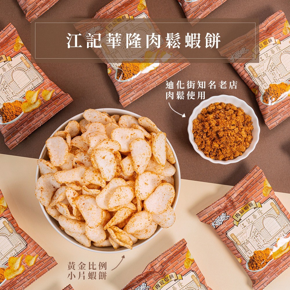  大眼蝦  大眼蝦x江記華隆肉鬆蝦餅70g