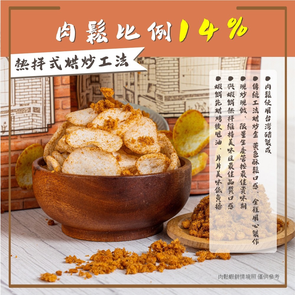  大眼蝦  大眼蝦x江記華隆肉鬆蝦餅70g