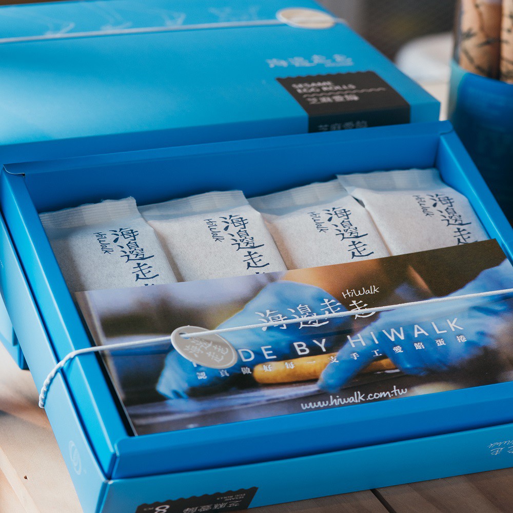 <span>海邊走走</span> 芝麻愛餡蛋捲盒裝 8入