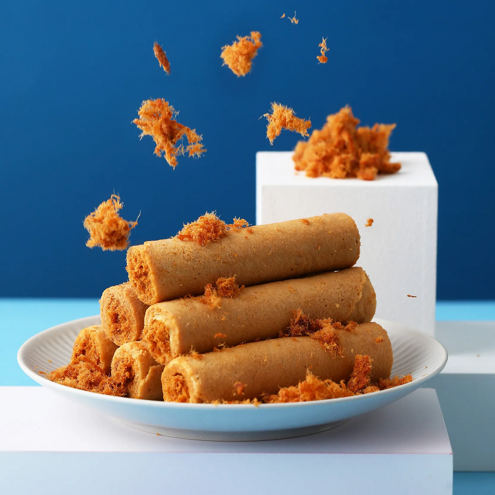 海邊走走 招牌包餡肉鬆蛋捲盒裝 8入