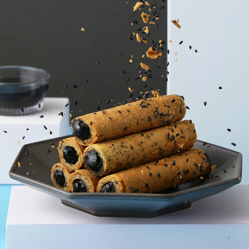 海邊走走 芝麻愛餡蛋捲盒裝 16入