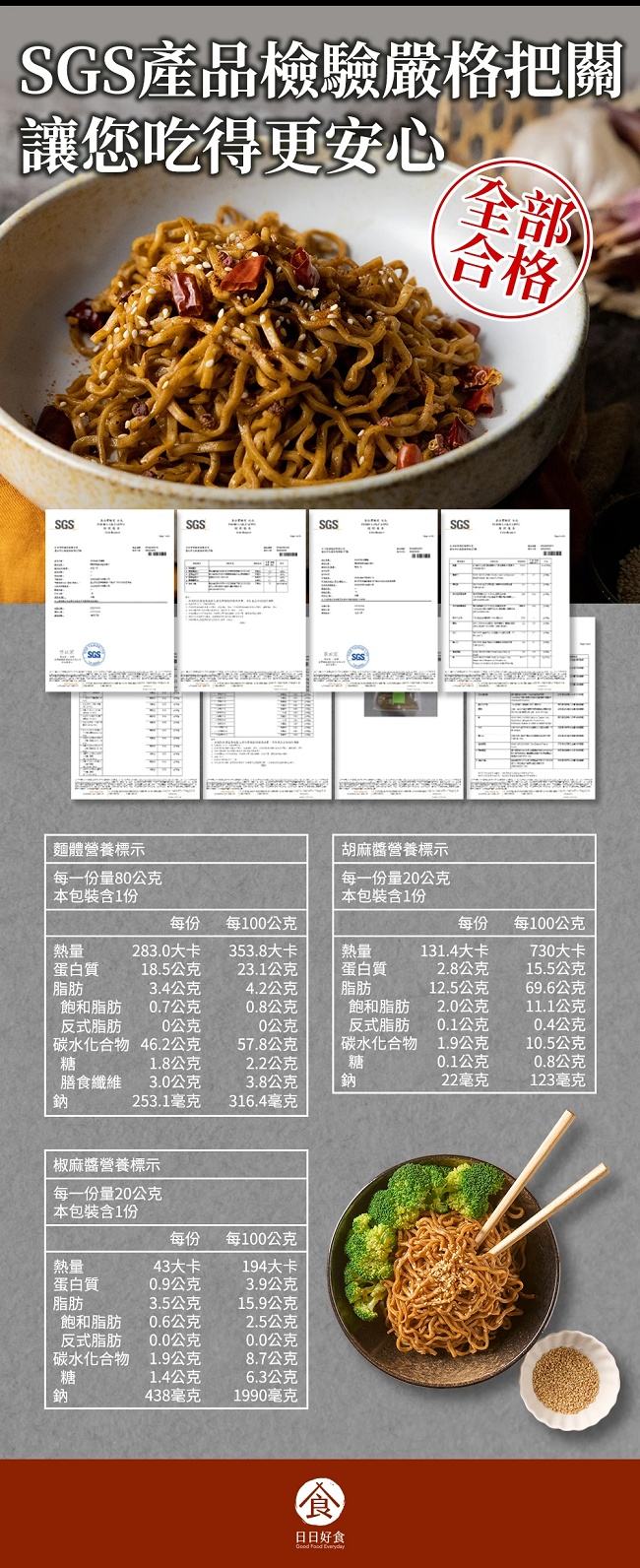 日日好食  花椒胡麻好控麵(袋裝)