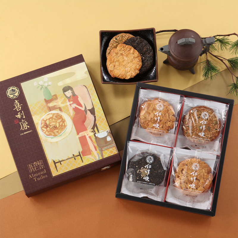 喜利廉  經典杏仁瓦片 盒裝 4入
